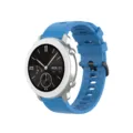 Silicone watch strap replacement compatible with smart watches, blue 20mm 22mm accessory detail. - 20mm / Sky Blue