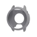 Funda protectora de silicona gris para reloj inteligente, diseño hueco compatible con modelos. - Fundas de silicona para Garmin Active 6 / Gris