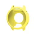 Funda protectora de silicona amarillo brillante para reloj inteligente, diseño hueco semi-cubierto. - Fundas de silicona para Garmin Active 6 / Amarillo