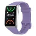 Ersatz Silikonarmband für Smartwatch, violettes Armband mit elegantm Metallgehäusedesign. - Lavendel