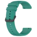 Replacement silicone watch band strap for smart watch 20mm 22mm green with black buckle - 22mm Watch Connector Interface / Pine Green