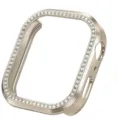 Glitzernde Strass Metall Schutzhülle kompatibel mit Smartwatch Bumper Cover Design - Sternenlicht