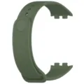 Dark green silicone replacement watch strap detail, flexible and comfortable wearable accessory. - Dark Green