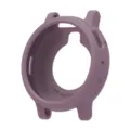 Silicone watch protective case detail, durable soft bumper cover with precise cutouts for daily use. - Smoke Purple