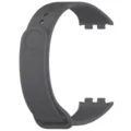 Replacement grey silicone smart band strap, comfortable flexible sports wristband design. - Dark Gray