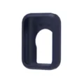 Detail view of dark blue silicone protective case inner texture and M9 Pro engraving. - Dark Blue