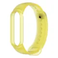 Bracelet de rechange en silicone transparent pour tracker de fitness, souple et flexible - Jaune Transparent