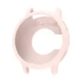 Silicone protective case for Garmin Active5 smartwatch, soft half-coverage hollow design. - Nebula Pink