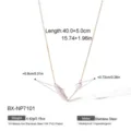 Elegante 18K Vergoldete Edelstahl Barock Süßwasser Perlenkette mit verstellbarer Länge - Einzelne Barockperle Halskette (BX-NP7101) / 40.0+5.0cm