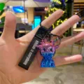 Electroplated gradient deer keychain cute bag pendant and car hanging accessory ornament. - Blue and Purple