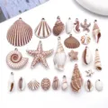 25 styles acrylic sea life shell starfish seahorse turtle pendants DIY jewelry making accessories - Marine Series Set 25 Styles / 25 Pack