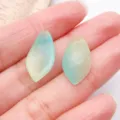Perles de pendentif en forme de pétale de lotus émaillé pour accessoires de bijoux DIY. - Pétale de lotus / 1 pièce (20x11mm) / Dégradé Jaune-Vert