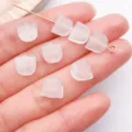 Frosted glass tulip beads loose DIY spacer beads for handmade bracelet jewelry making accessories - Tulip Flower / 8x9x5mm (1 Piece) / Clear White
