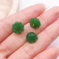 Green glass flower beads DIY jewelry making components spacer beads charms crafts accessories - Lotus Pod and Seed / 1 Piece/Pack (10x7mm) / Green