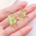 19x12mm Doorzichtige Acryl Beer Kralen Hanger Ketting DIY Sieraden Accessoire - Transparant Groen Horizontaal Gat