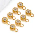 18K vergulde koperen siliconen stopper kralen voor DIY armband ketting sieraden accessoires. - 18K Echt Goud (T120)