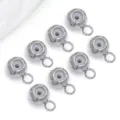 Zilveren siliconen stopper kralen schuifkralen DIY sieraden maken accessoires voor armbanden kettingen. - Platina (T665)