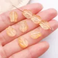 Gradient glass tulip flower loose beads for DIY handmade bracelets jewelry accessories crafting - Tulip / 11x8.5mm (1 Piece) / Transparent Yellow