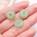 Green glass safety buckle round ring pendant for DIY jewelry making accessories set - Safety Buckle / 1 Piece/Pack (12mm) / Green