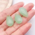 Light green drop glass pendant DIY jewelry making accessories for handmade crafts 3pcs - Large Waterdrop Pendant / 1 Piece/Pack (22x12mm) / Green