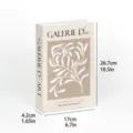 Decorative fake book storage box with botanical art illustration, modern home decor ornament. - Foldable Style (Assembly Required) / BH-2A51