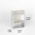 Minimalist decorative fake book storage box for modern interior design and home staging. - Foldable Type / White