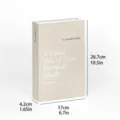 Nordic minimalist decorative book prop, beige modern fake book for living room desktop decor. - Foldable Type / Beige
