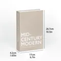 Decorative storage fake book box for coffee table, modern minimalist style interior ornament. - Cross-Border Foldable (Assembly Required) / Beige (FH-67)