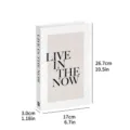 Moderne minimalistische Deko-Buch Requisite mit stilvollem Textdesign für Raum und Hotel. - ZH-03