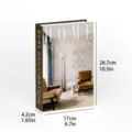 Nordic minimalist decorative fake book model, brown book box for modern home living room decor. - BH-2A1049