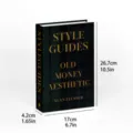 Decorative hardcover book model old money aesthetic style guide for home and office decor. - Foldable (Assembly Required) / DH-498S