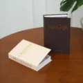 Scatola portaoggetti decorativa a libro con stampa d'arte in foglia d'oro, tavolino da caffè. - Modello di Archiviazione Magnetica - Apribile / Caffè scuro medio VanGogh + beige piccolo CEZANNE