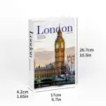 Modern minimalist London decorative book model for home interior design and shelf styling. - Folding Style (Assembly Required) / DH-508
