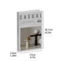 Moderner minimalistischer Deko Buch Attrappe Box stilvolles englisches Ornament Heimdeko - ZH-01
