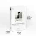Decorative book prop with photography cover, modern minimalist bookshelf decoration size 17cm - BH-2A72