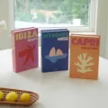 Decorative fake books travel series prop set, modern aesthetic home decor storage box, 3-pack - Foldable Style (OPP Bag Packaging) / FH60+FH58+FH59