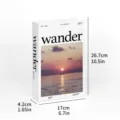 Decorative fake book storage box with sunset cover design for home office shelf decor. - Foldable Style (Assembly Required) / DH-519