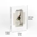 Decorative fake book storage box modern luxury book ornament for office shelf and photo prop - Foldable Style (Assembly Required) / DH-520