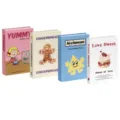 Decorative fake book boxes set, aesthetic dopamine dessert design for modern home decor. - Cream Style 4-Piece Set 02