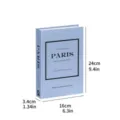 Decorative fake book Paris design for modern home shelf decor, stylish aesthetic prop. - Folding Style (Assembly Required) / Foldable Style #YH-03