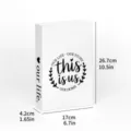 Decorative white fake book storage box with English text, modern home desktop ornament display. - FH-05