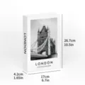 Decorative fake book with London city photography print, modern home decor accessory. - Folding Style (Assembly Required) / BH-2A62