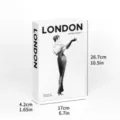 Modern decorative fake book for coffee table and bookshelf, stylish London theme display. - Folding Style (Assembly Required) / #DH-514