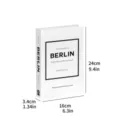 Decorative fake book for home decor modern white bookshelf display book prop 24x16x3.4cm - Folding Style (Assembly Required) / YH-08