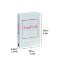 Decorative book box faux book for home decor modern coffee table book props 24x16cm - Folding Style (Assembly Required) / Foldable Style #YH-05