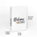 White decorative fake book for home decor, modern English print coffee table book ornament. - FH-12