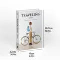 Minimalist decorative fake book aesthetic photography prop for modern home shelf decor. - Foldable Style (Assembly Required) / DH-407T