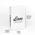 Minimalist white decorative fake book for modern home and desktop display desktop ornament. - FH-14