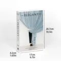 Minimalist decorative fake book photo prop for home interior photography and stylish display. - Foldable Style (Assembly Required) / DH-411