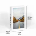 Minimalist decorative fake book with inspirational quote and scenic cover design, home decor. - Foldable Style (Assembly Required) / BH-2A106